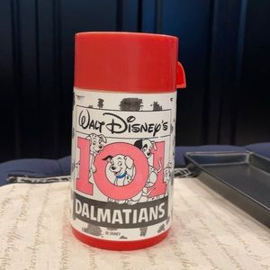 Original vintage 191 Dalmatians lunchbox thermos. Well used/but insides clean